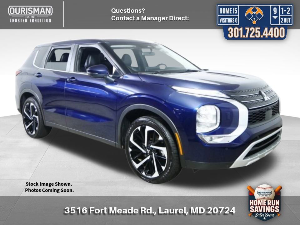 Cosmic Blue 2022 Mitsubishi Outlander SEL S-AWC SUV / Crossover All-Wheel Drive Continuously Variable Transmission