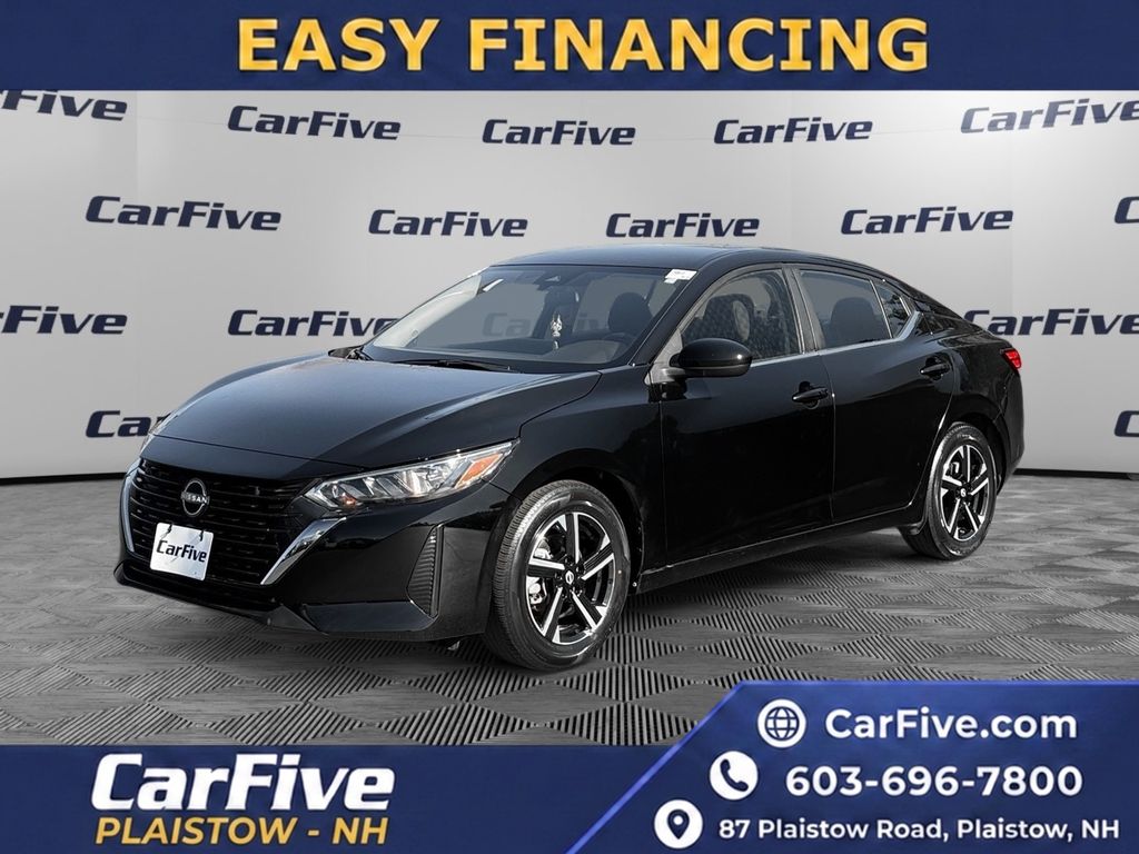 Super Black 2024 Nissan Sentra Sedan Front-Wheel Drive Continuously Variable Transmission