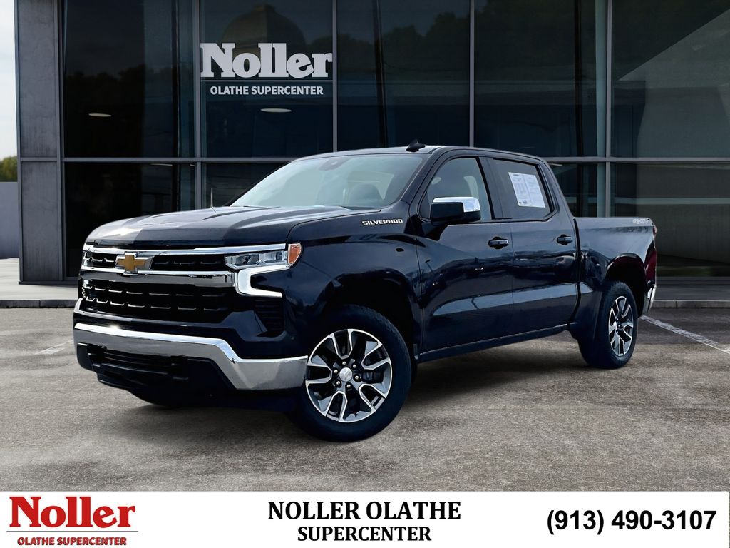 Dark Ash Metallic 2024 Chevrolet Silverado 1500 LT Crew Cab 4WD Pickup Truck Four-Wheel Drive 8-Speed Automatic