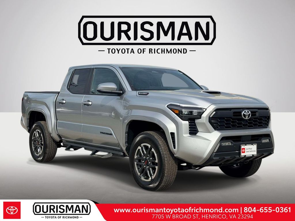 Celestial Silver Metallic 2025 Toyota Tacoma TRD Sport Double Cab 4WD Pickup Truck Four-Wheel Drive 8-Speed Automatic