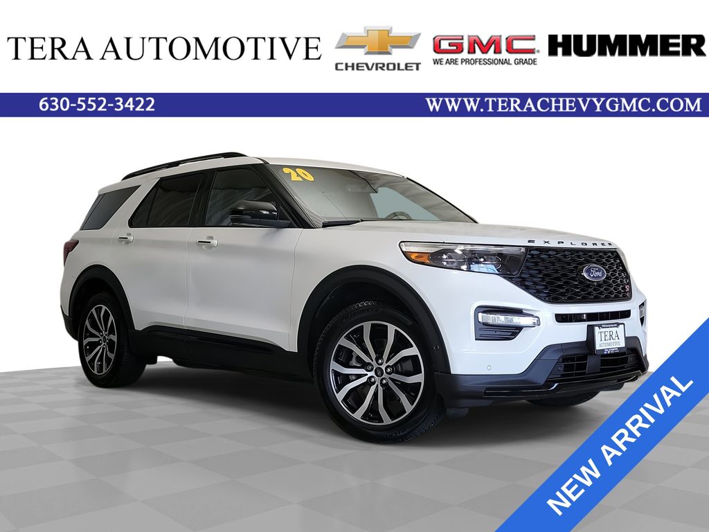 White Metallic 2020 Ford Explorer SUV / Crossover All-Wheel Drive Automatic