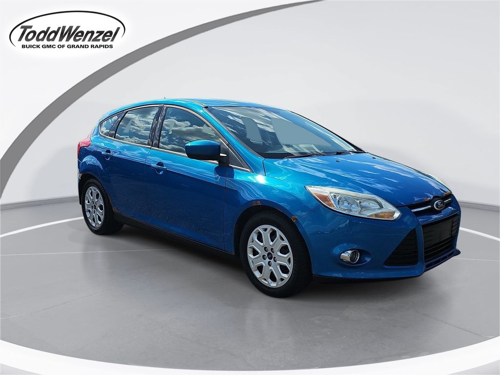 Blue Candy 2012 Ford Focus Hatchback Front-Wheel Drive 6-Speed Automatic
