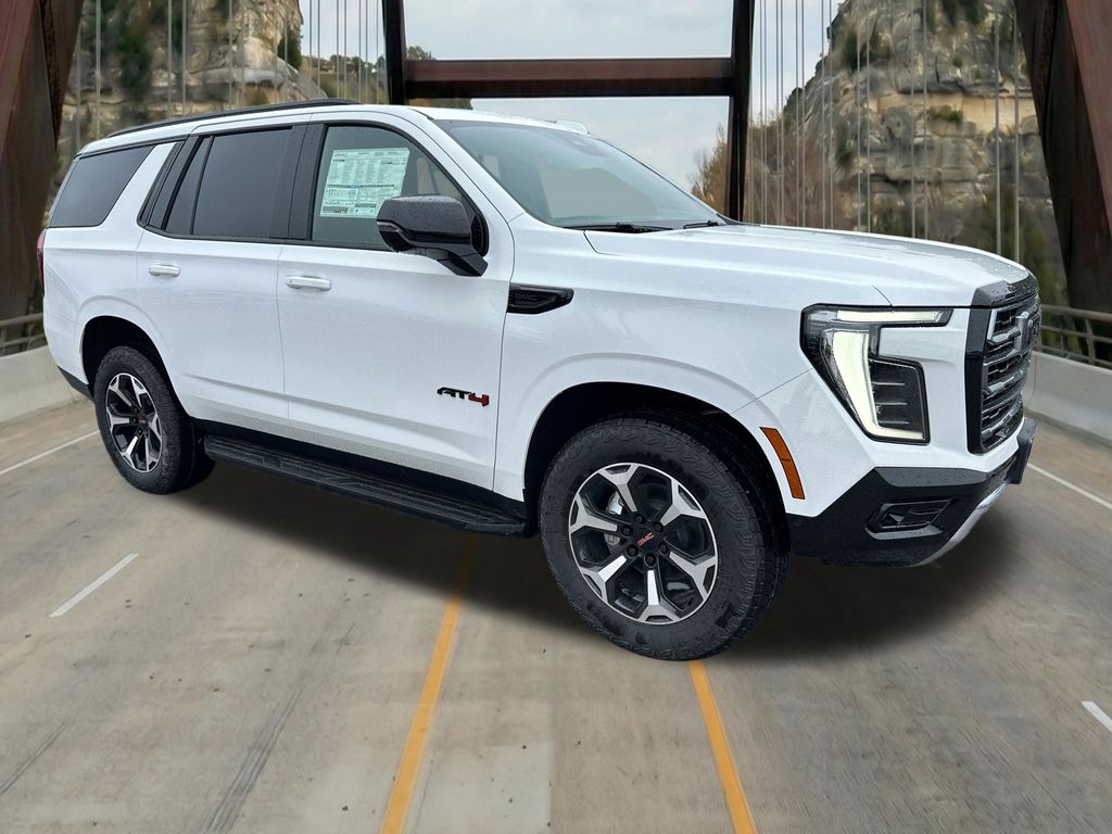 Summit White 2026 GMC Yukon AT4 4WD SUV / Crossover Four-Wheel Drive