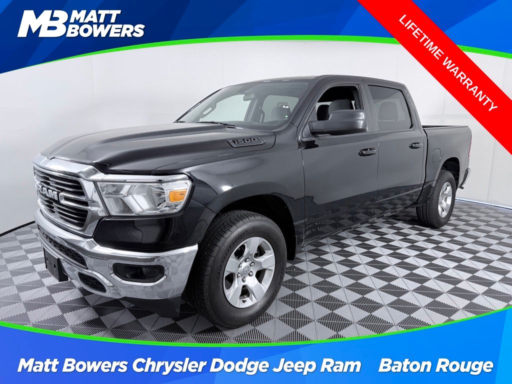 Diamond Black Crystal Pearlcoat 2021 RAM 1500 Pickup Truck Four-Wheel Drive 8-Speed Automatic