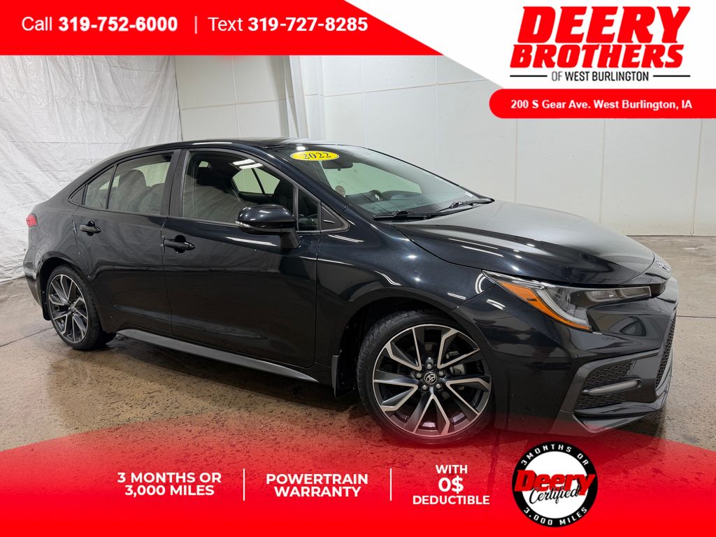 Black Sand Pearl 2022 Toyota Corolla Sedan Front-Wheel Drive Continuously Variable Transmission