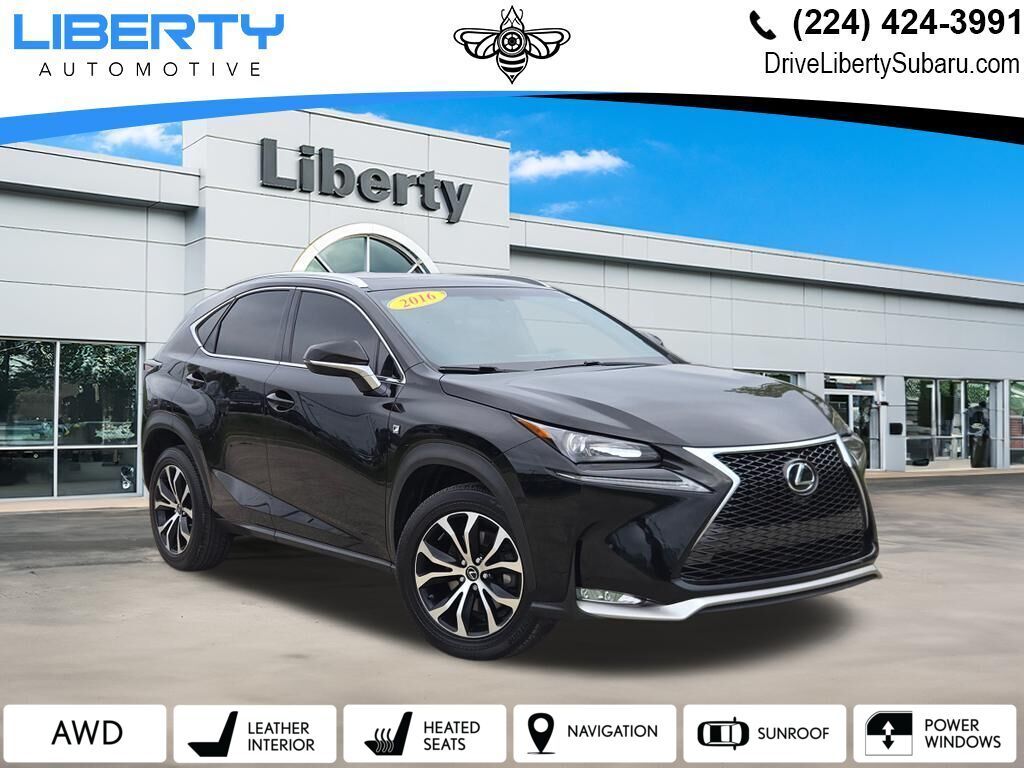 Black (Obsidian) 2016 Lexus NX SUV / Crossover All-Wheel Drive 6-Speed Automatic