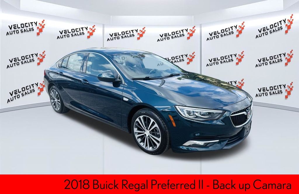 Carrageen Metallic 2018 Buick Regal Sportback Preferred II AWD Sedan All-Wheel Drive 8-Speed Automatic