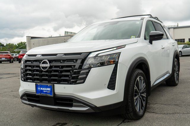 2026 Nissan Pathfinder Platinum White at John Sisson Motors