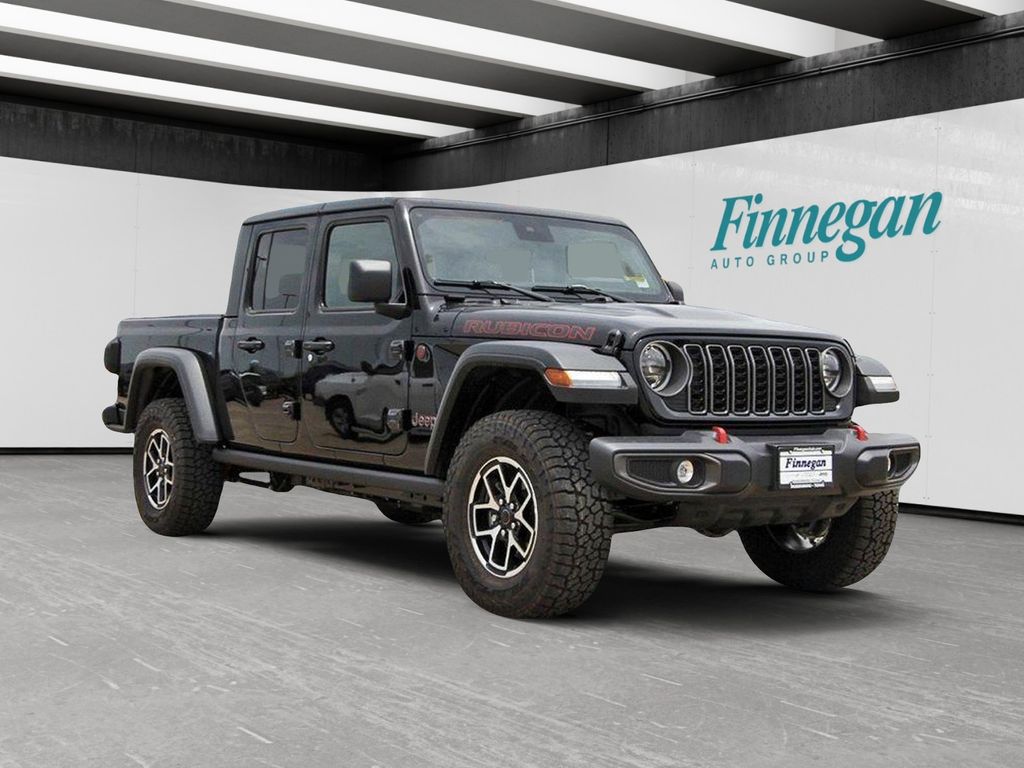 Black Clearcoat 2025 Jeep Gladiator Rubicon Crew Cab 4WD Pickup Truck Four-Wheel Drive 8-Speed Automatic