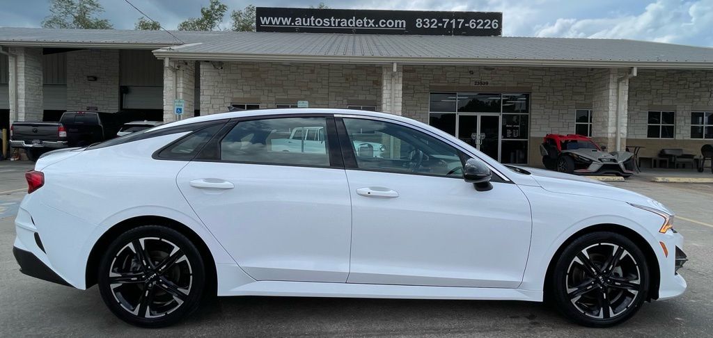 2022 Kia K5 GT-Line White at Joe Myers Mazda Kia