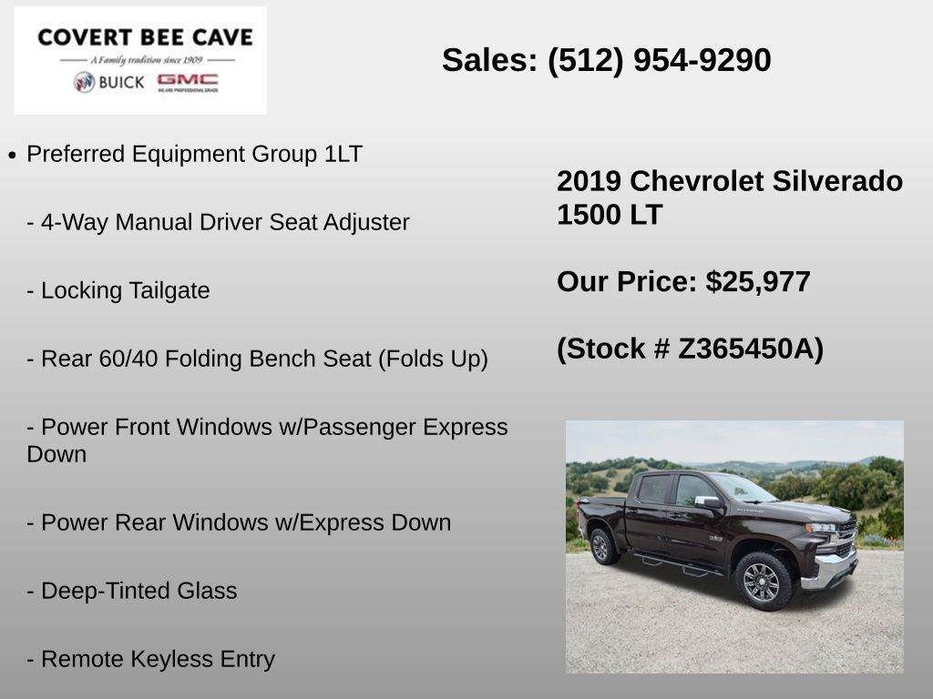 Used Car 2019 Chevrolet Silverado 1500  Lt For Sale Under $30,000 In Austin, Texas