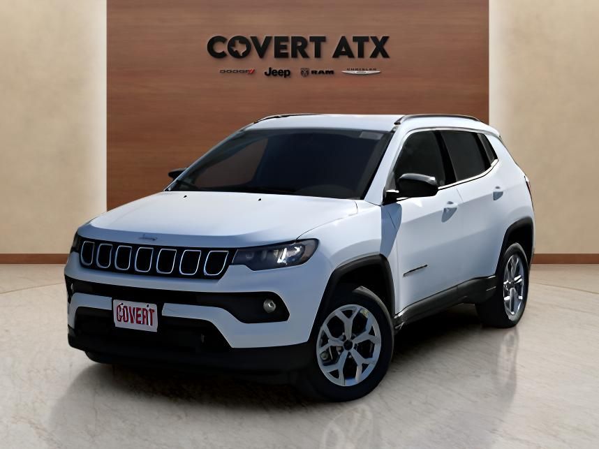 Bright White Clearcoat 2026 Jeep Compass Latitude 4WD SUV / Crossover Four-Wheel Drive 8-Speed Automatic