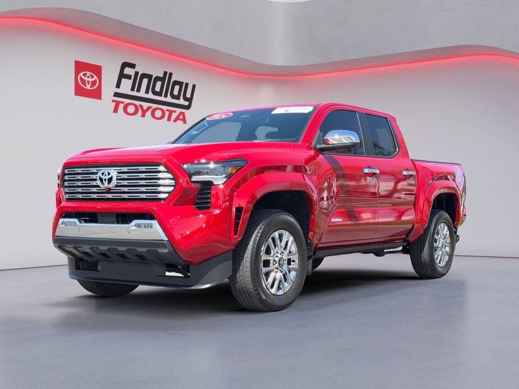 Red 2024 Toyota Tacoma Limited Double Cab 4WD Pickup Truck Four-Wheel Drive 8-Speed Automatic