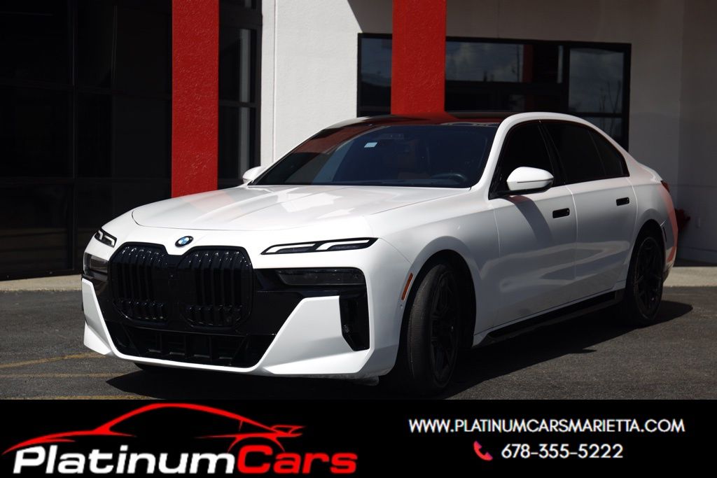 Alpine White 2023 BMW 7 Series 740i RWD Sedan Rear-Wheel Drive 8-Speed Automatic