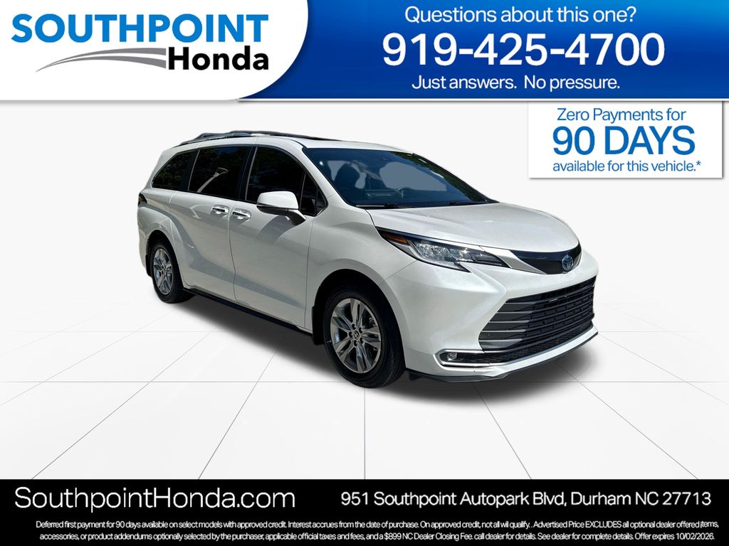 2025 Toyota Sienna Blanco (Wind Chill Pearl) Minivan Tracción delantera Transmisión variable continua