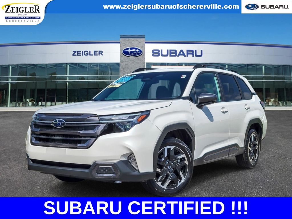 Crystal White Pearl 2026 Subaru Forester SUV / Crossover All-Wheel Drive Continuously Variable Transmission