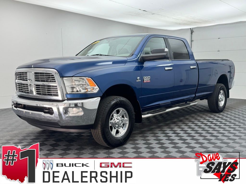 Deep Water Blue Pearlcoat/Black CC 2010 Dodge RAM 2500 SLT Crew Cab 4WD Pickup Truck Four-Wheel Drive 6-Speed Automatic