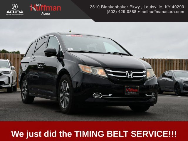Black 2016 Honda Odyssey Touring Elite FWD Minivan Front-Wheel Drive 6-Speed Automatic