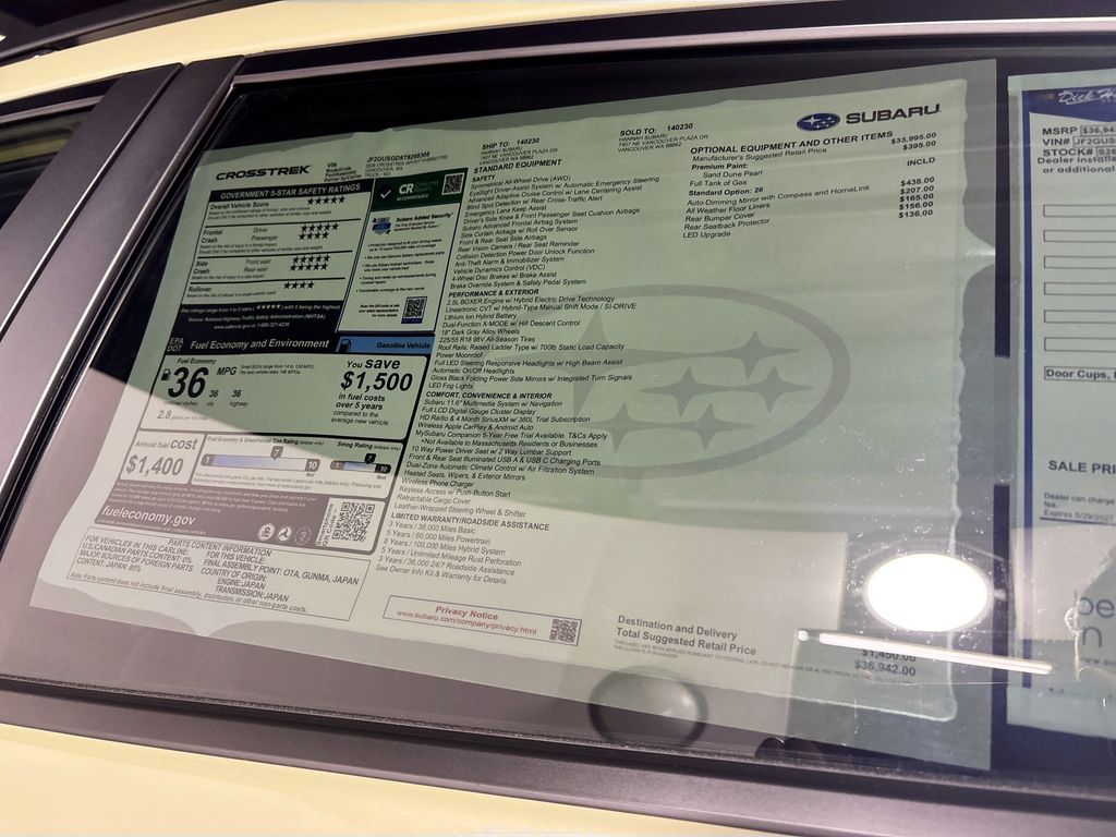 2026 Subaru Crosstrek Hybrid Sport