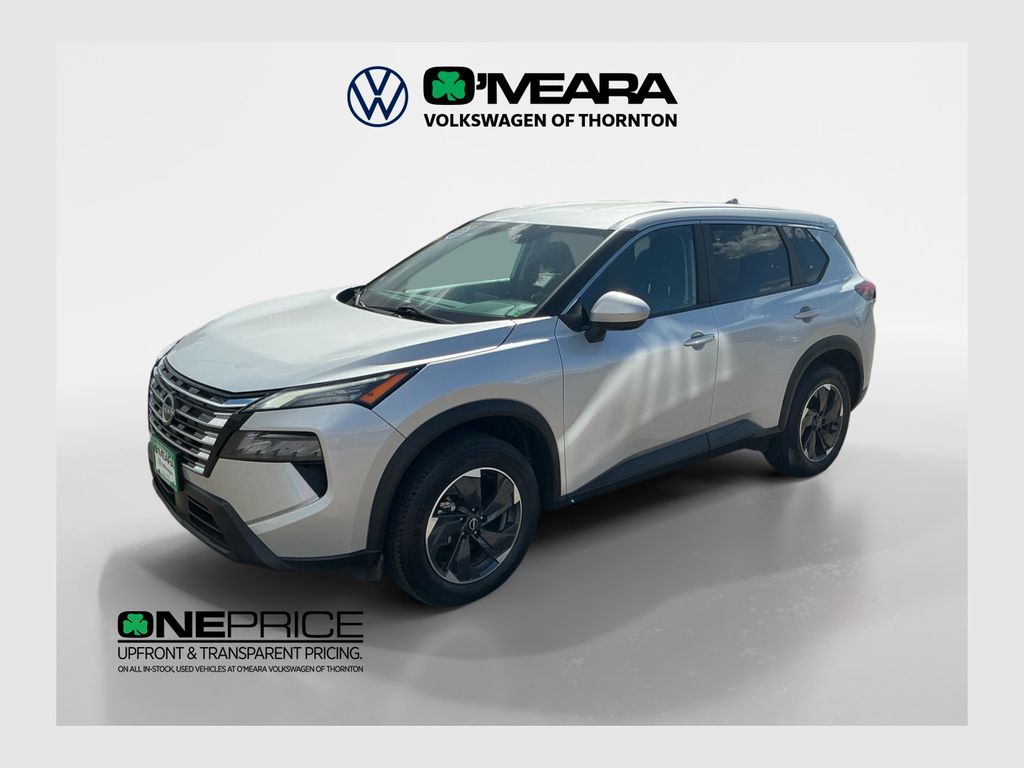 Brilliant Silver Metallic 2024 Nissan Rogue SV AWD SUV / Crossover All-Wheel Drive Continuously Variable Transmission