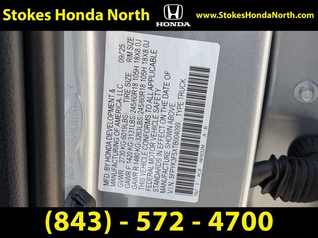 Used 2026 Honda Ridgeline Truck