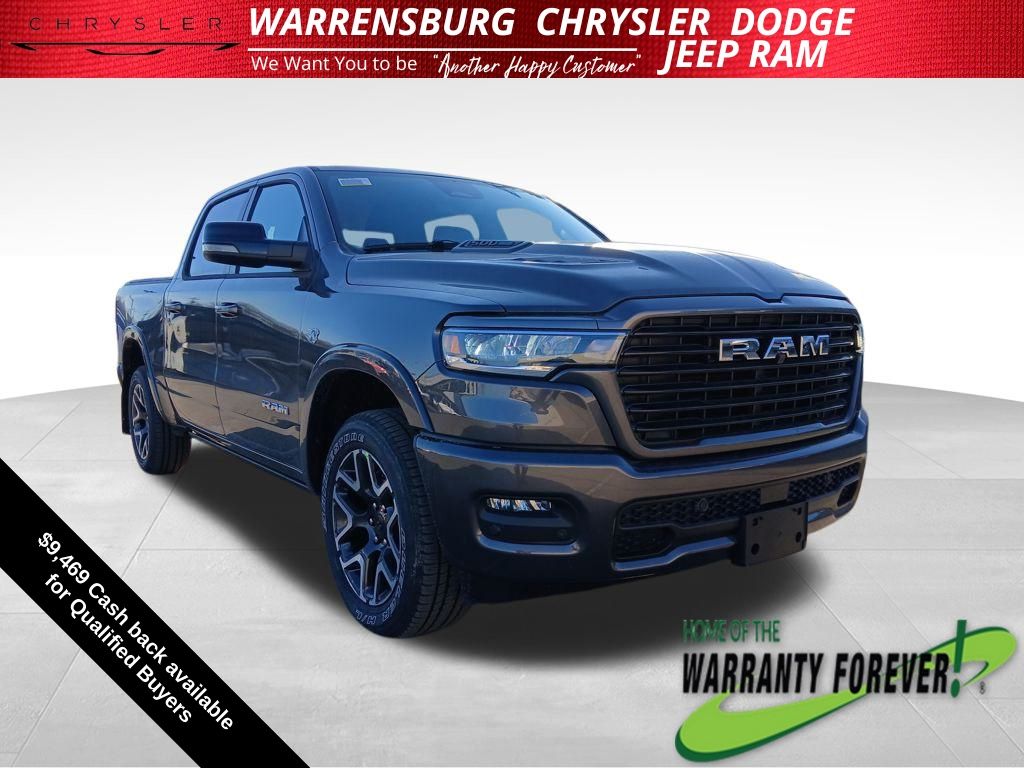 Gray (Granite Crystal Metallic Clearcoat) 2026 RAM 1500 Pickup Truck Four-Wheel Drive 8-Speed Automatic