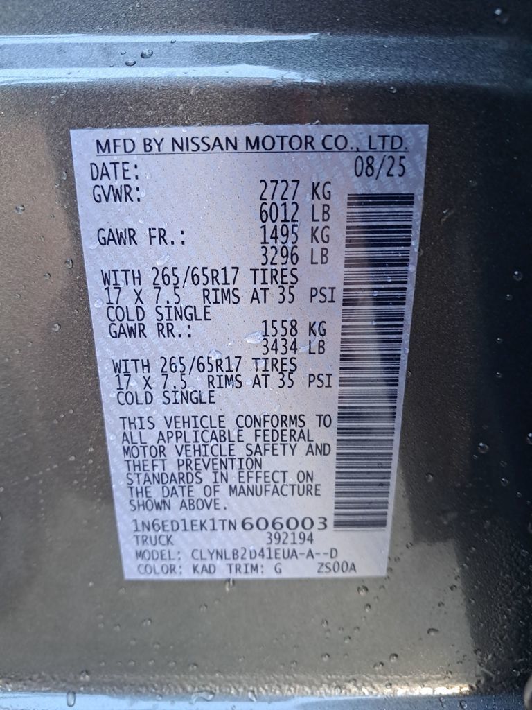 2026 Nissan Frontier SV Gray at John Sisson Motors