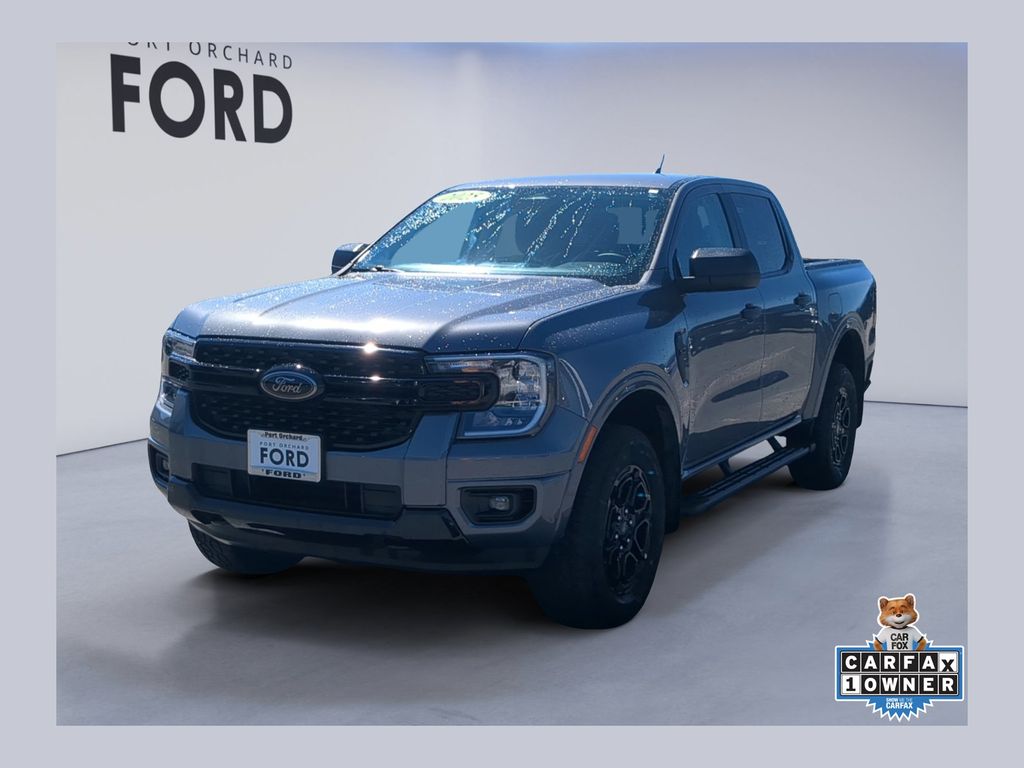 Gray Metallic 2025 Ford Ranger Pickup Truck Four-Wheel Drive Automatic