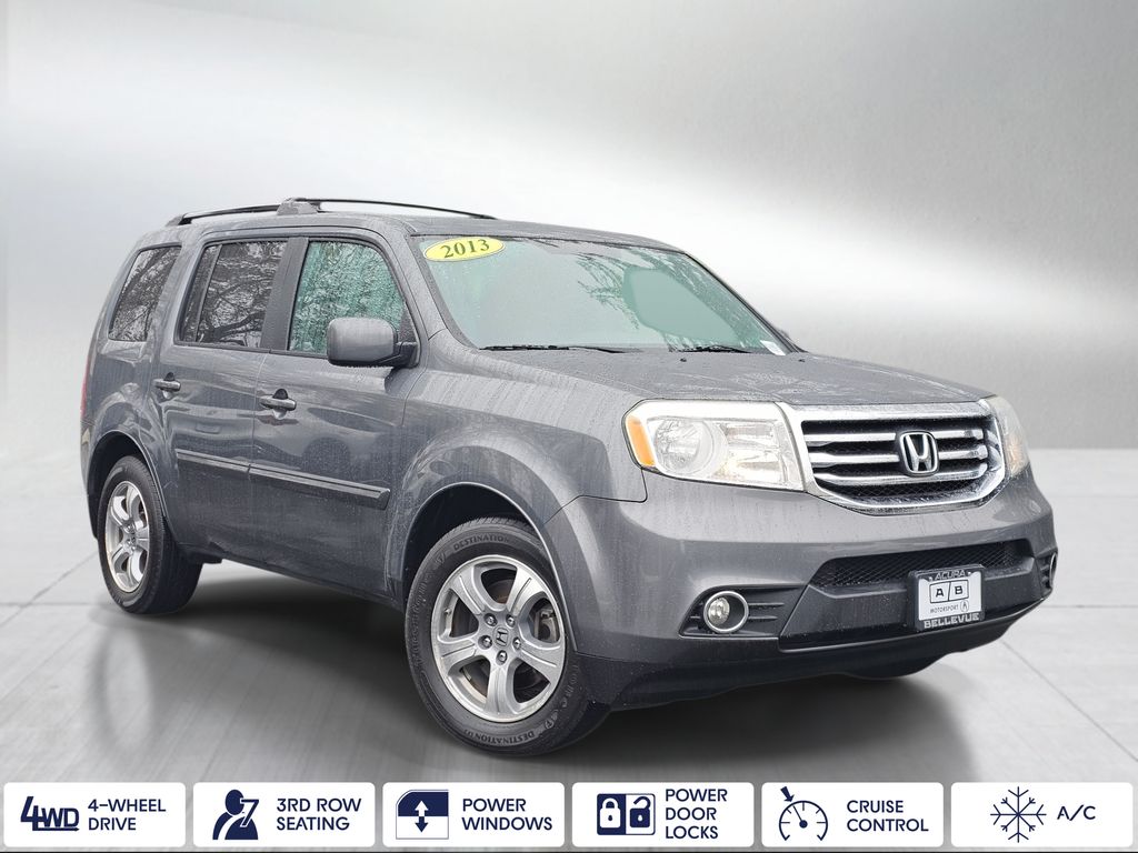 Polished Metal Metallic 2013 Honda Pilot EX 4WD SUV / Crossover Four-Wheel Drive 5-Speed Automatic