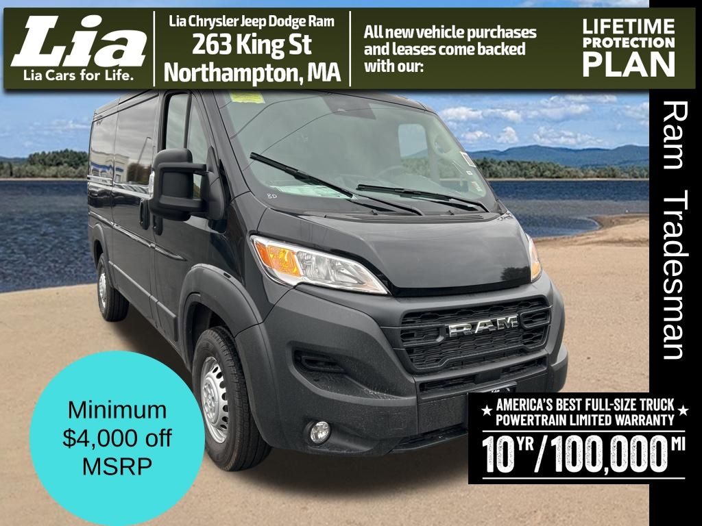 Black Clearcoat 2026 RAM ProMaster Van Front-Wheel Drive 9-Speed Automatic