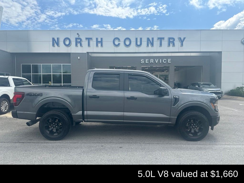 Gray Metallic 2024 Ford F-150 Pickup Truck Four-Wheel Drive Automatic