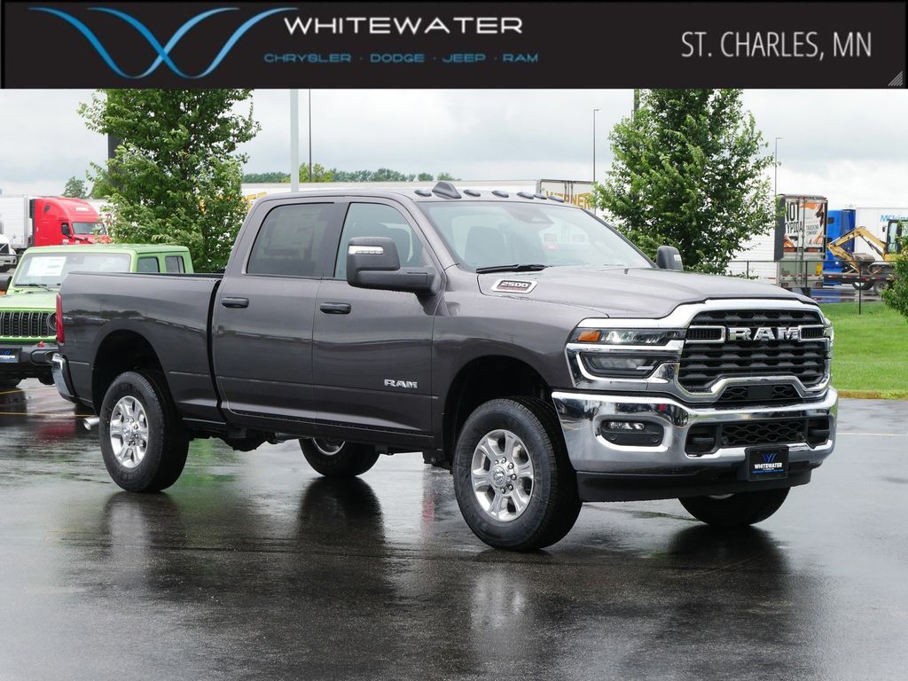 Gray (Granite Crystal Metallic Clearcoat) 2025 RAM 2500 Big Horn Crew Cab 4WD Pickup Truck Four-Wheel Drive 8-Speed Automatic