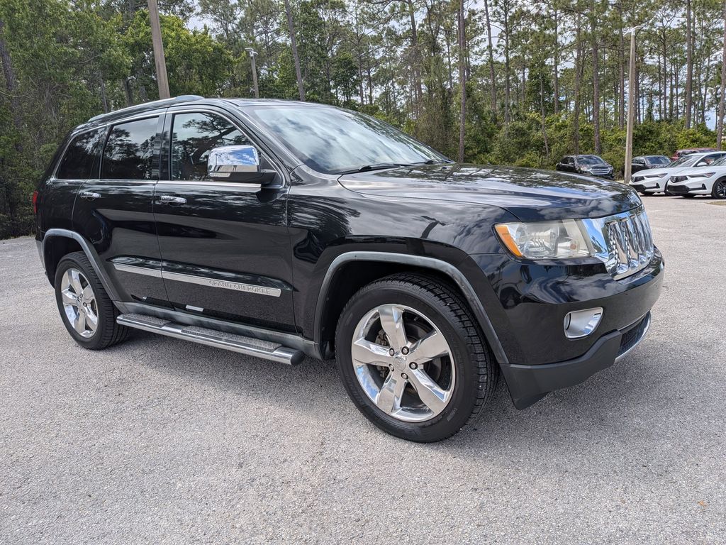 Brilliant Black Crystal Pearlcoat 2012 Jeep Grand Cherokee Overland SUV / Crossover 4X2 5-Speed Automatic
