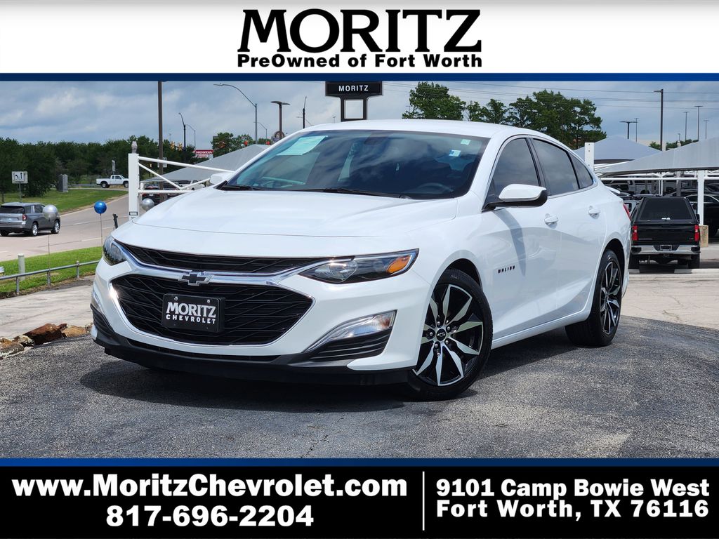 Summit White 2021 Chevrolet Malibu RS FWD Sedan Front-Wheel Drive Continuously Variable Transmission
