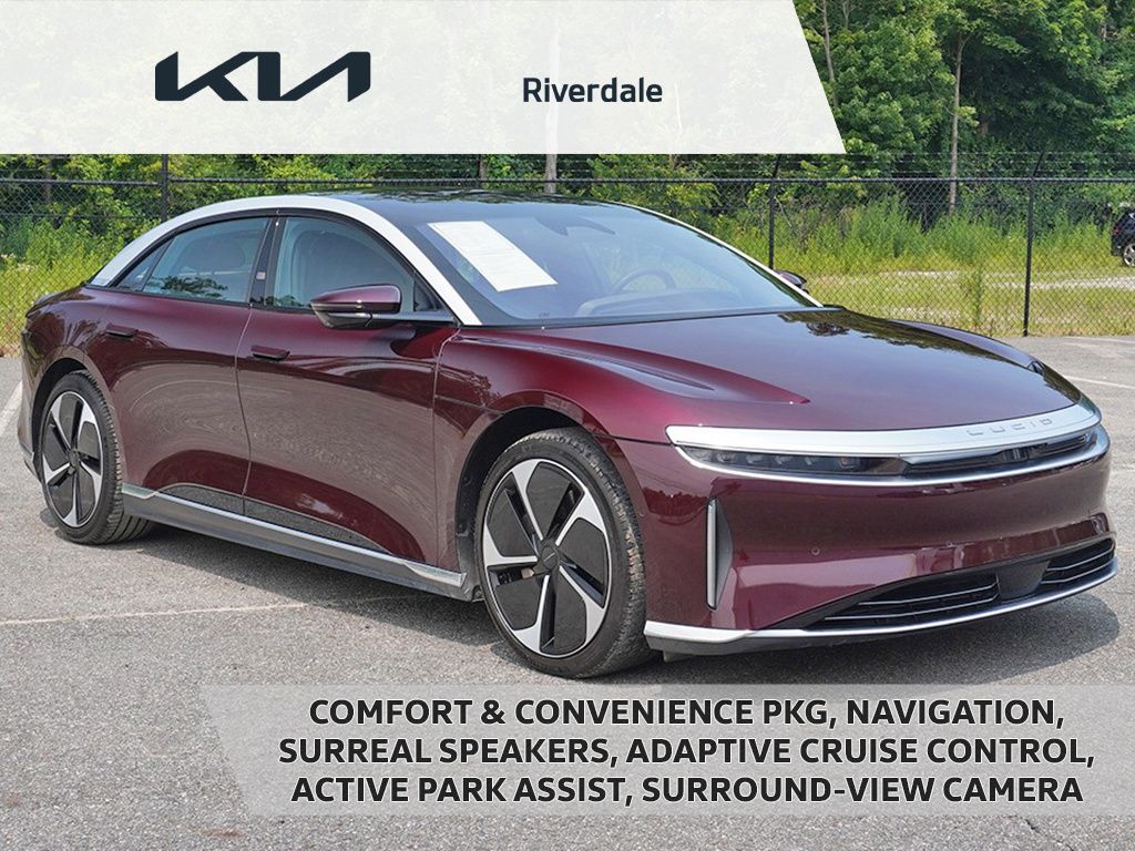 Zenith Red Metallic 2025 Lucid Air Sedan All-Wheel Drive 1-Speed Automatic