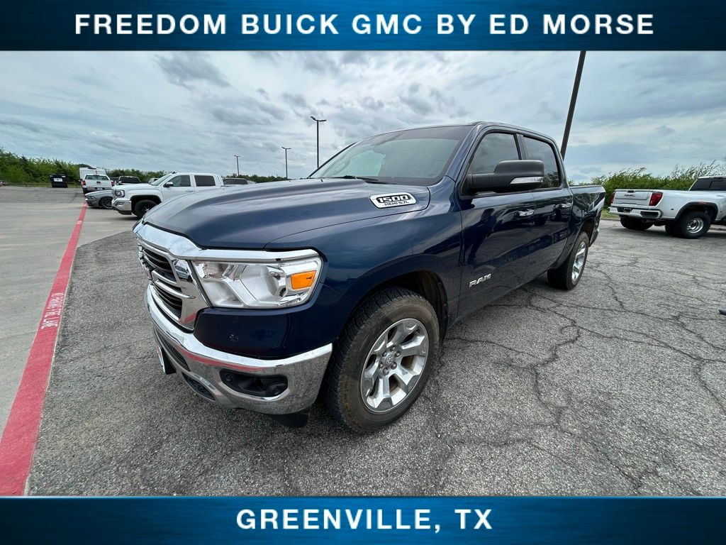 Patriot Blue Pearlcoat 2019 RAM 1500 Big Horn Crew Cab RWD Pickup Truck 4X2 8-Speed Automatic