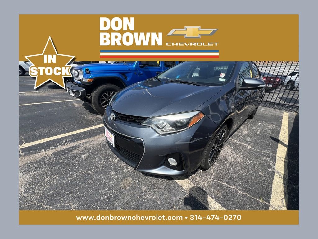 Slate Metallic 2015 Toyota Corolla Sedan Front-Wheel Drive Continuously Variable Transmission