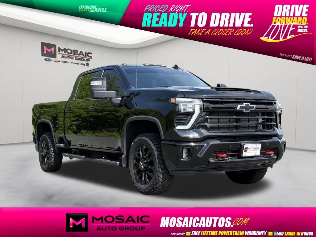 Black 2026 Chevrolet Silverado 3500HD LTZ Crew Cab 4WD Pickup Truck Four-Wheel Drive Automatic