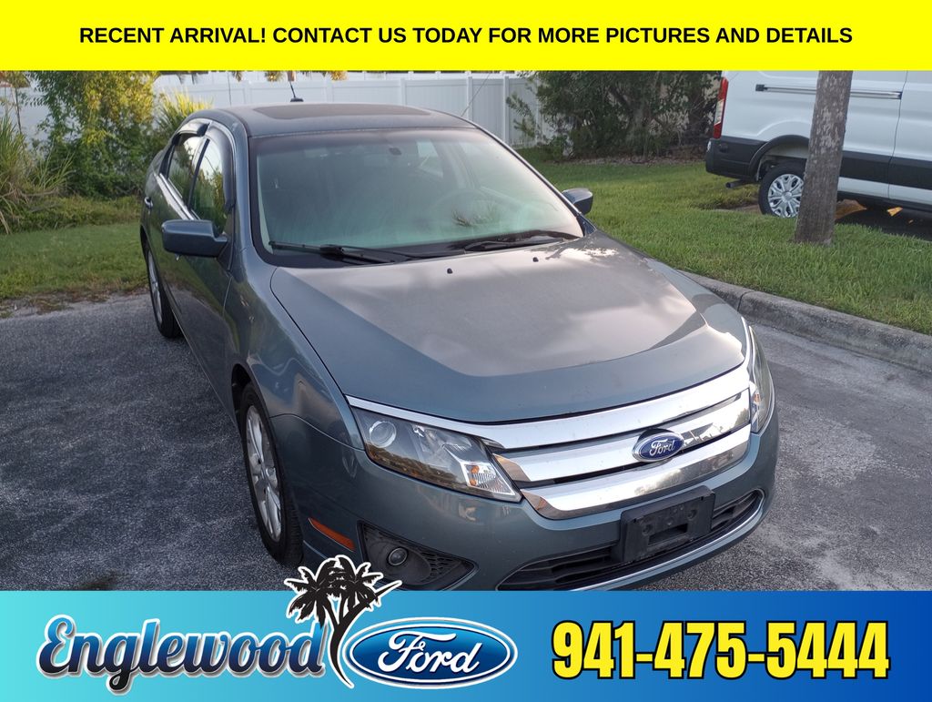 Gray (Steel Blue Metallic) 2012 Ford Fusion Sedan Front-Wheel Drive 6-Speed Automatic