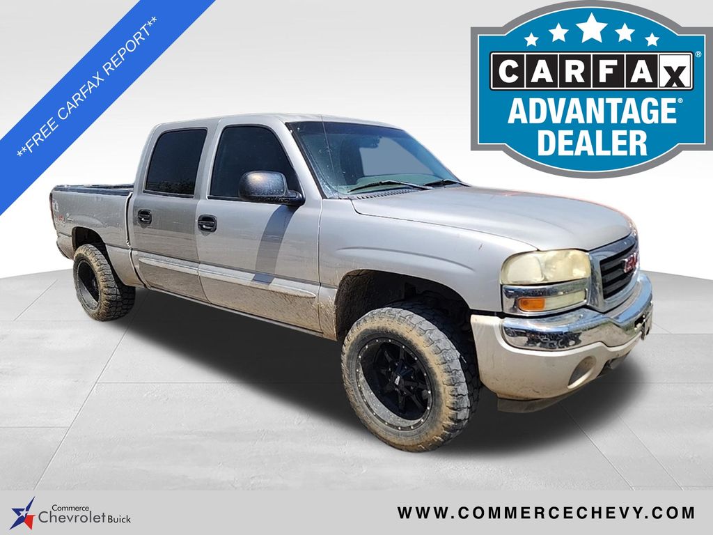 Silver Birch Metallic 2006 GMC Sierra 1500 Pickup Truck Four-Wheel Drive 4-Speed Automatic Overdrive