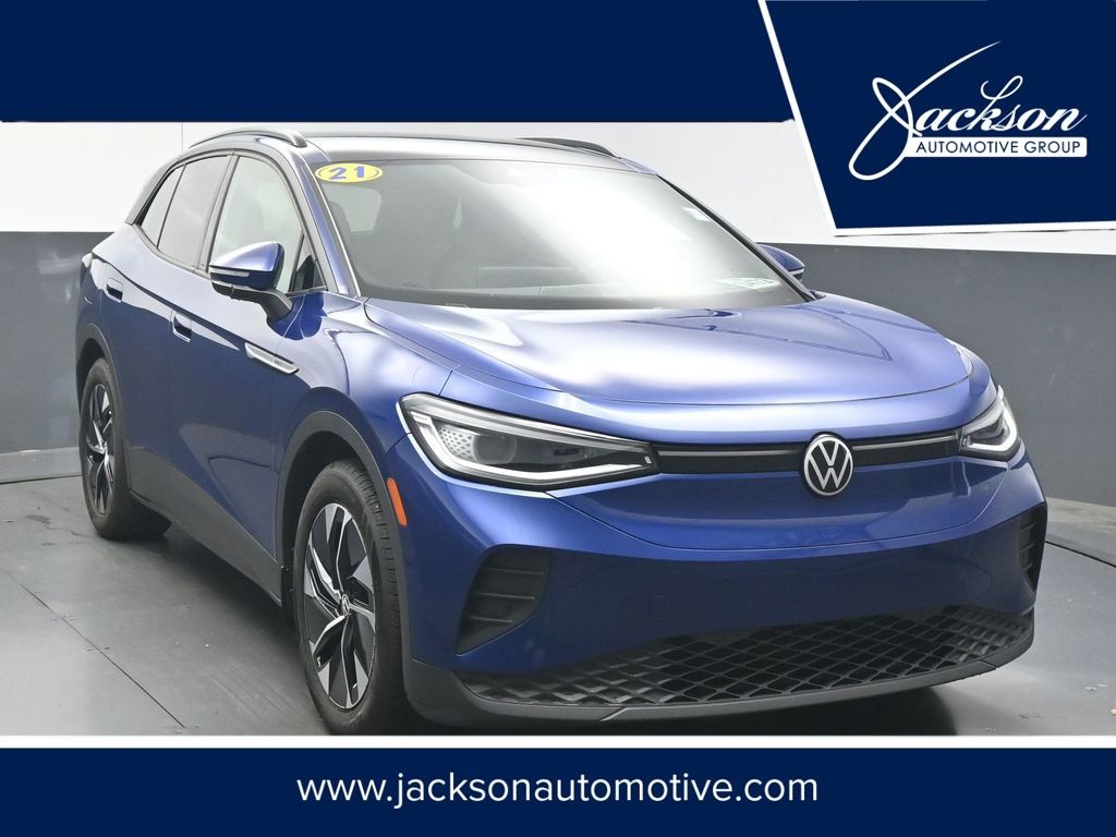 Blue Metallic 2021 Volkswagen ID.4 Pro S RWD SUV / Crossover Rear-Wheel Drive Automatic