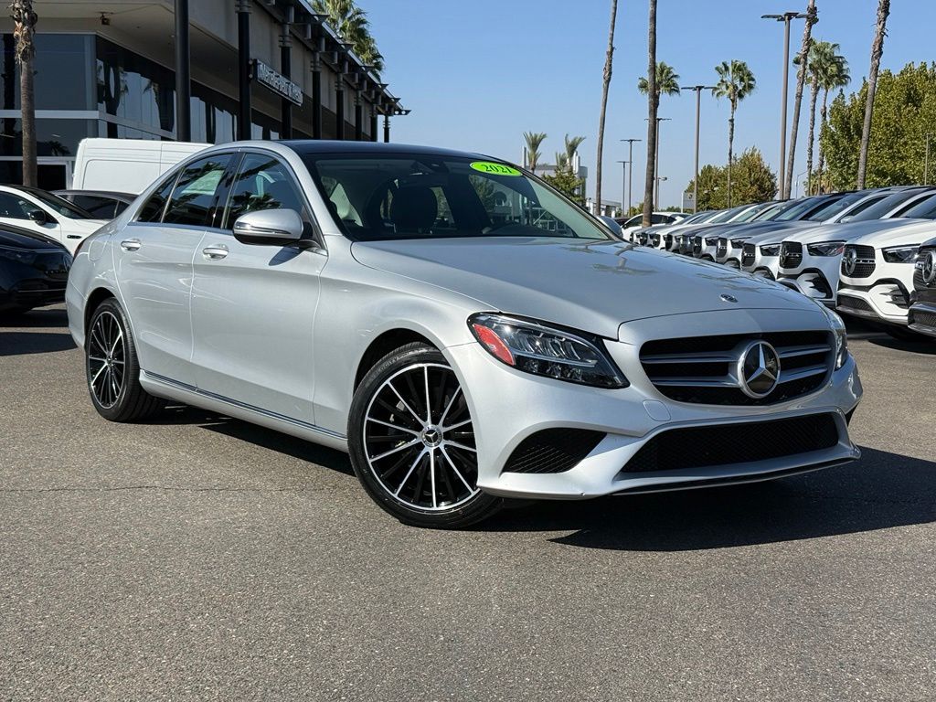 Iridium Silver Metallic 2021 Mercedes-Benz C-Class Sedan Rear-Wheel Drive 9-Speed Automatic