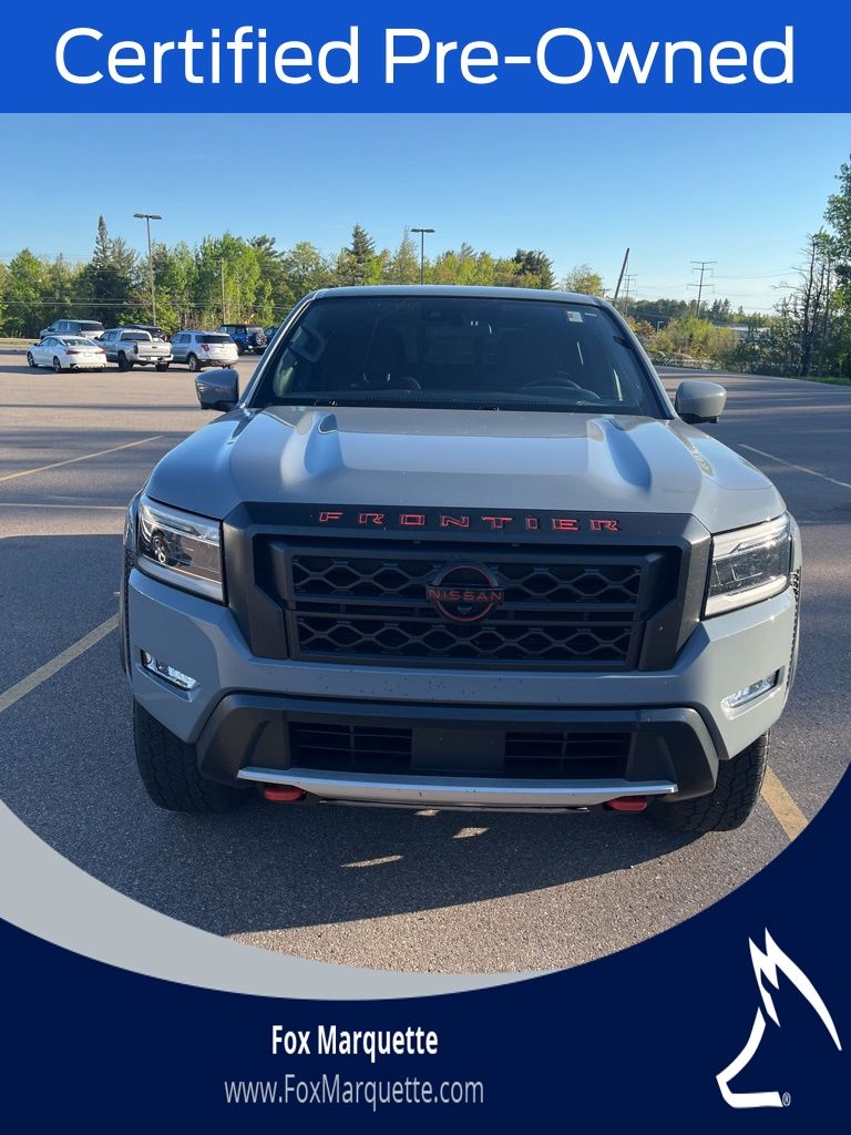 Boulder Gray Pearl 2023 Nissan Frontier Pickup Truck Four-Wheel Drive 9-Speed Automatic