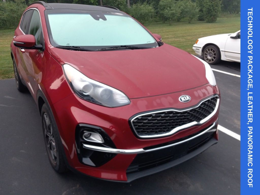 Hyper Red 2021 Kia Sportage SUV / Crossover Front-Wheel Drive 6-Speed Automatic Overdrive