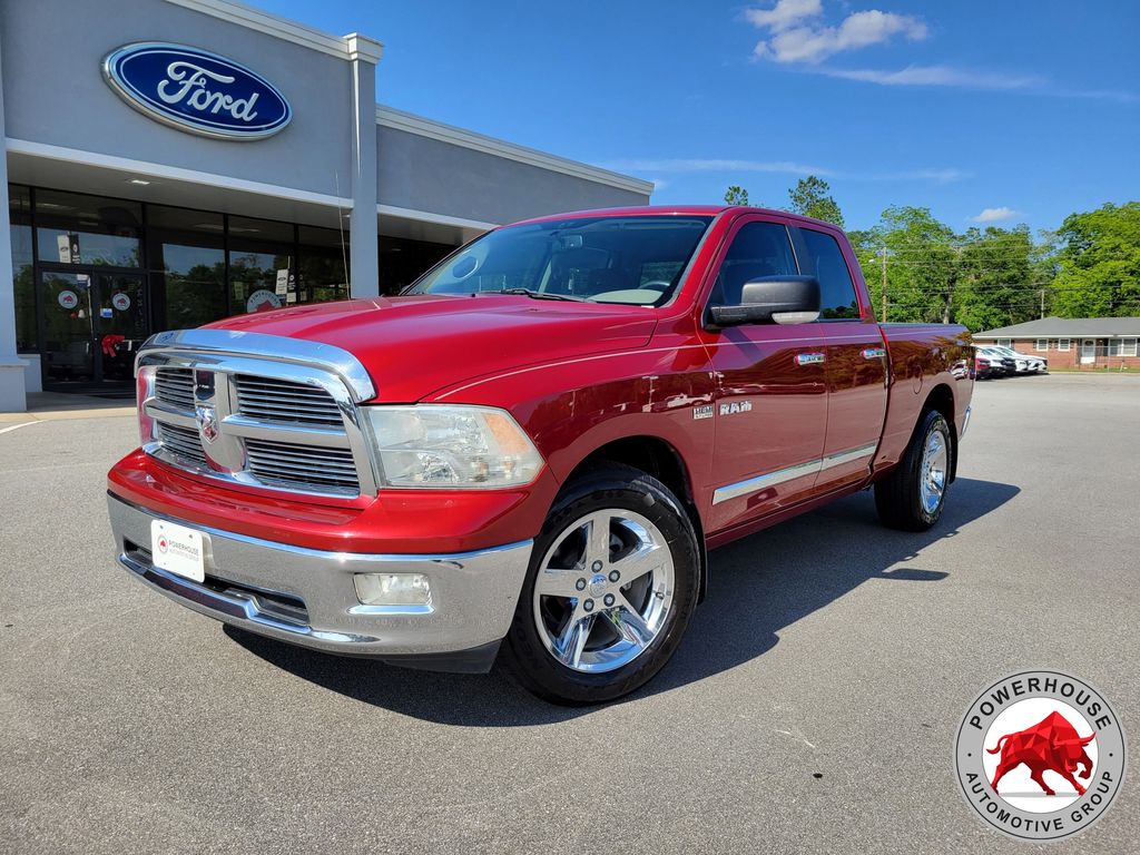 Inferno Red Crystal Pearl 2010 Dodge RAM 1500 SLT Quad Cab RWD Pickup Truck 4X2 5-Speed Automatic