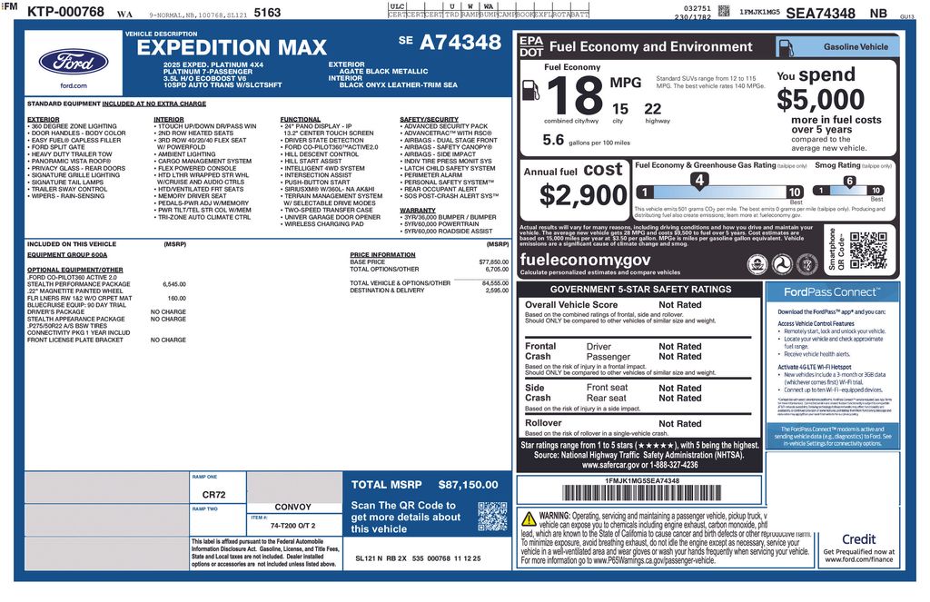 2025 Ford Expedition Platinum MAX