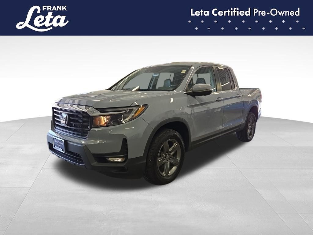 Sonic Gray Pearl 2023 Honda Ridgeline Pickup Truck All-Wheel Drive 9-Speed Automatic