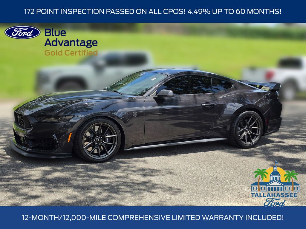Dark Matter Gray Metallic 2024 Ford Mustang Coupe Rear-Wheel Drive Automatic