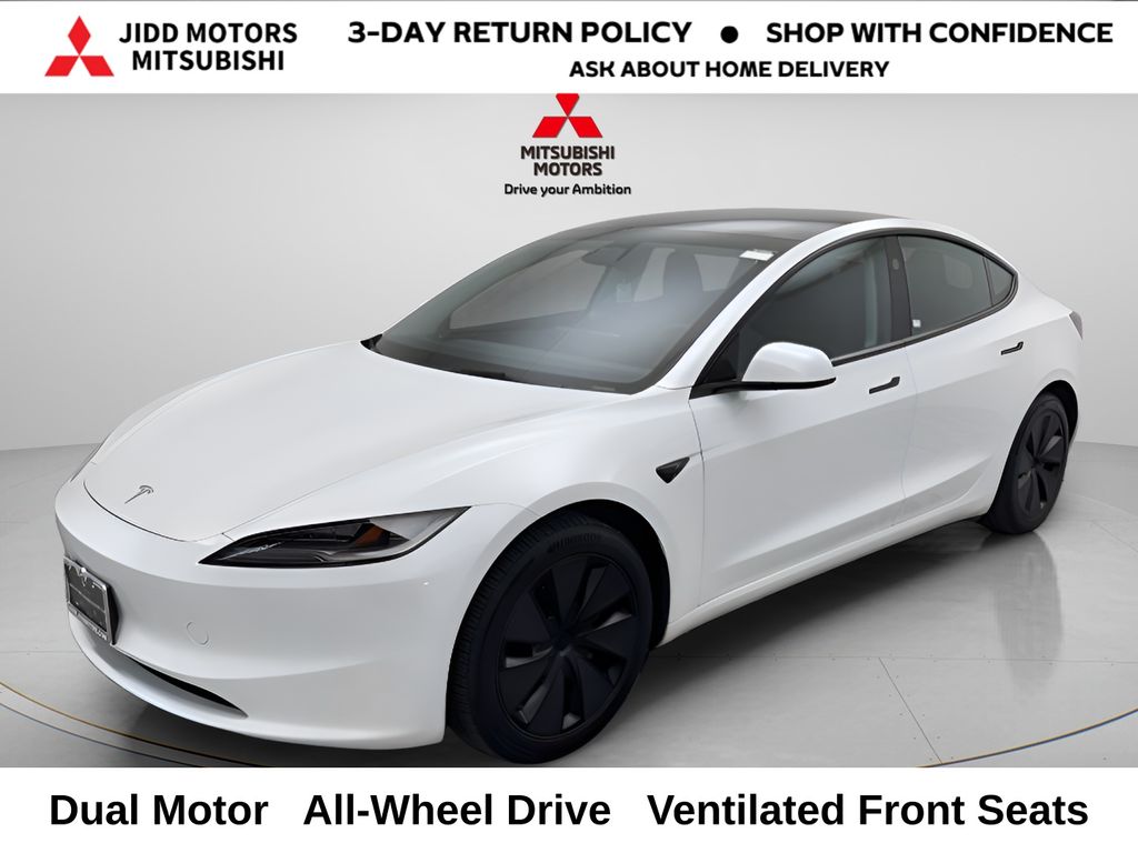 White 2024 Tesla Model 3 Long Range AWD Sedan All-Wheel Drive 1-Speed Automatic