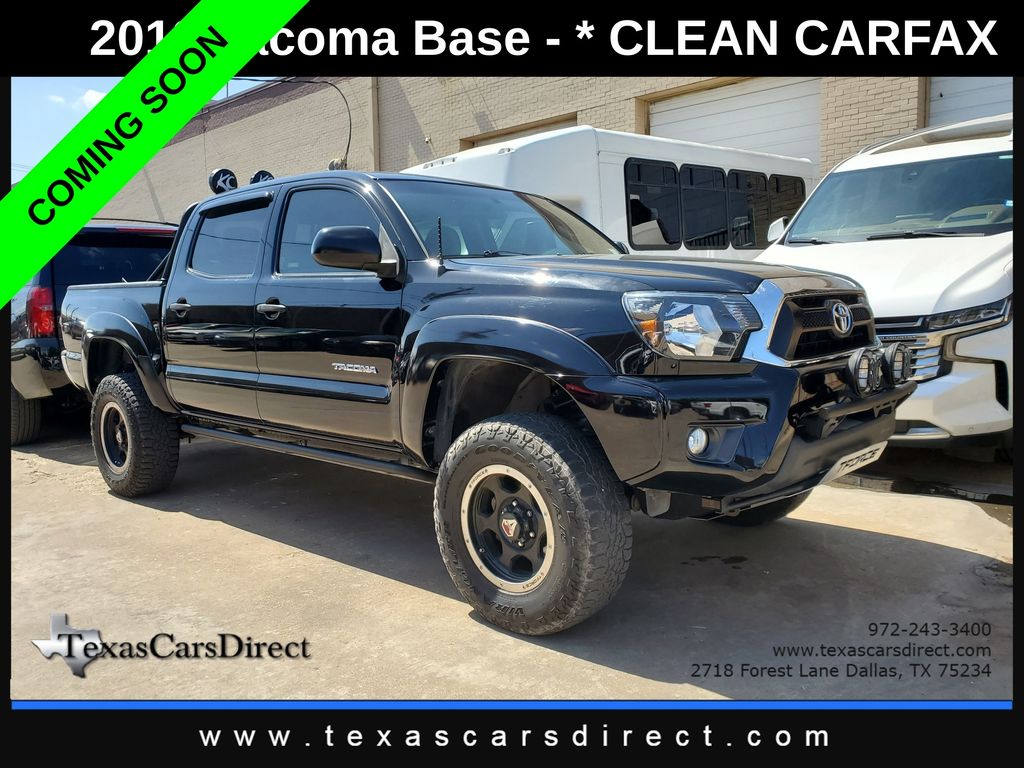 Black 2013 Toyota Tacoma Pickup Truck Four-Wheel Drive 5-Speed Automatic Overdrive